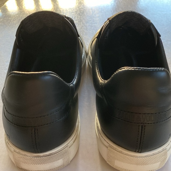 ZADIG & VOLTAIRE Men’s Black Leather Shoes Size 43 - Picture 6 of 8